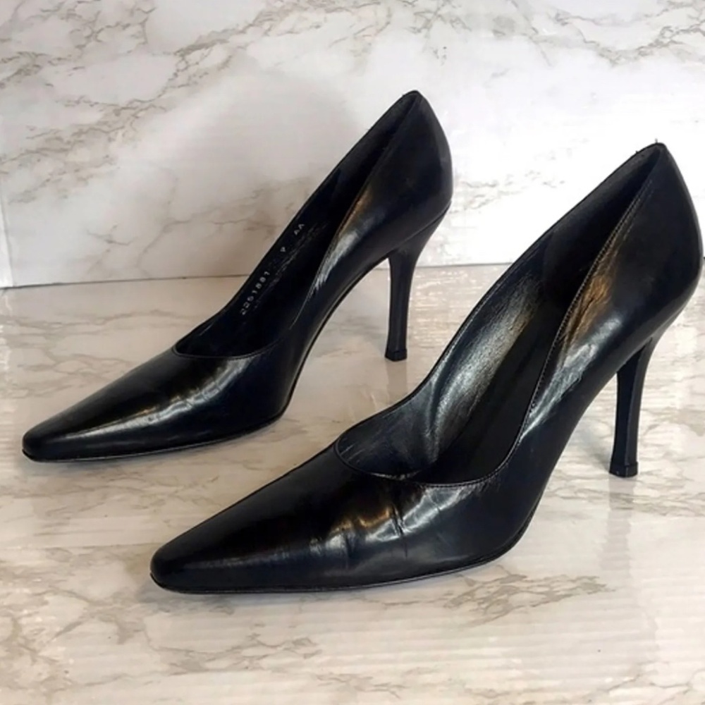 Stuart Weitzman Patent Leather Stiletto black Pumps size 9 AA